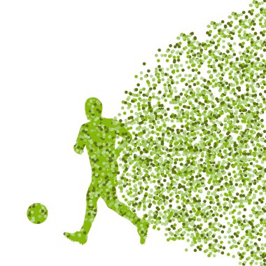 Futbol oyuncu kazanan vektör arka plan kavramı izole yapılmış