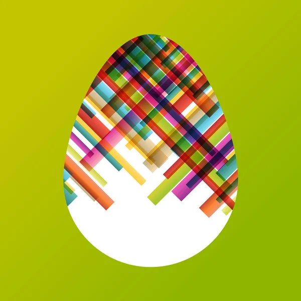 Easter egg fresh spring color line abstract background illustrat — Stock Vector
