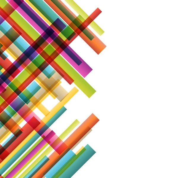 色のライン カラフルなモザイクの抽象的なイラスト背景 vec — ストックベクタ