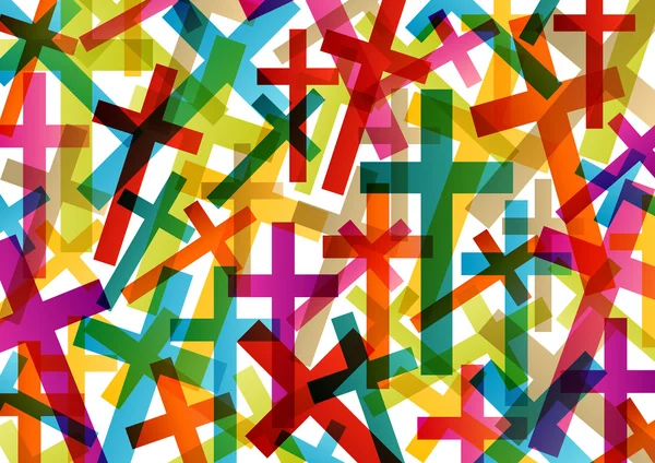 Christendom-Religie cross concept abstracte achtergrond vector — Stockvector