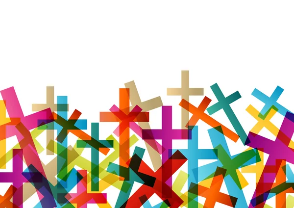 Christendom-Religie cross concept abstracte achtergrond vector — Stockvector