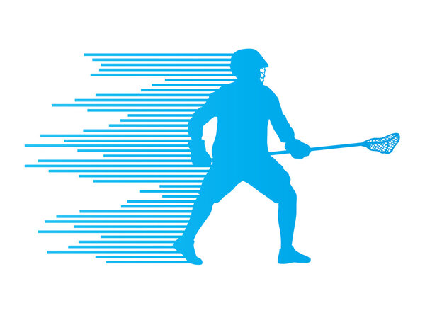 Laccesse player in action vector background concept made of stri
