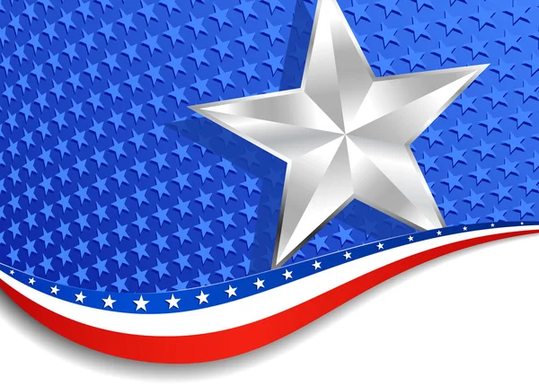 Stars and Stripes Silver Star background