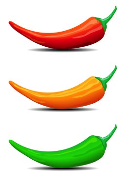 Üç biber, biber, illüstrasyon