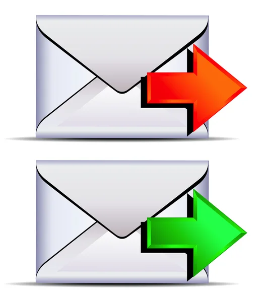 Kontakt E-Mail Icon senden — Stockvektor