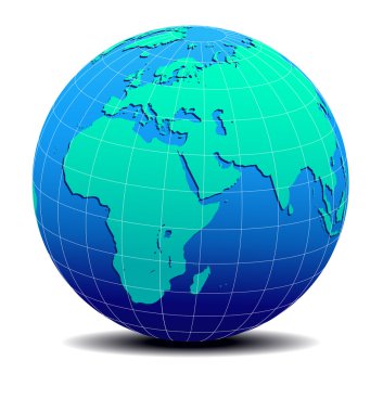 Afrika, Arabistan ve Hindistan küresel dünya