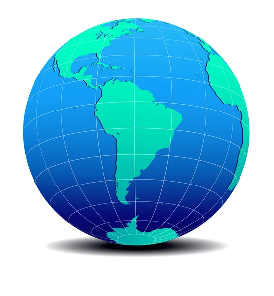 South America Global World — Stock Vector