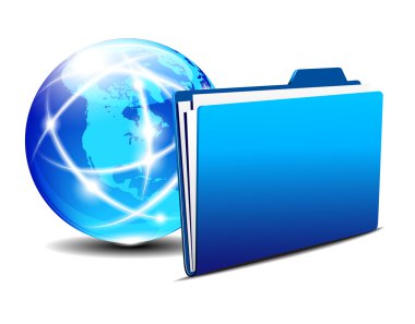 Web klasörü ve iletişim internet dünyası