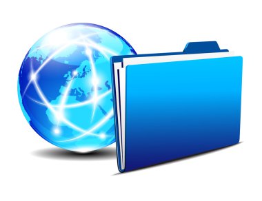 Web klasörü ve iletişim internet dünyası