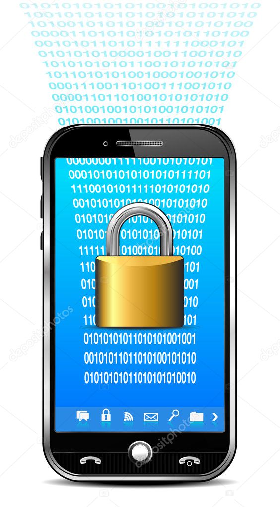 Phone Security Concept - Data Protection