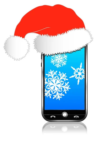 Julen telefon — Stock vektor