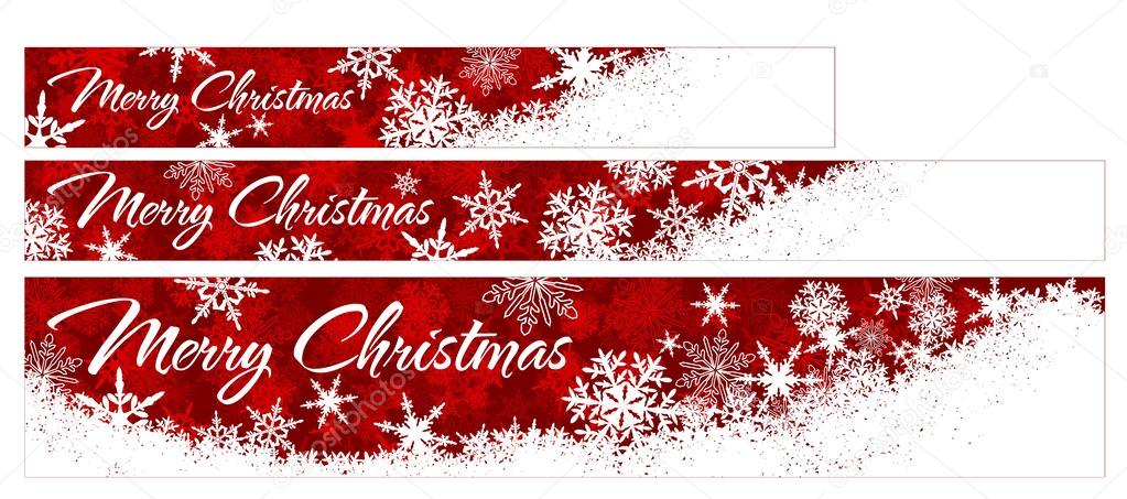 Snowflakes Christmas Web Banners
