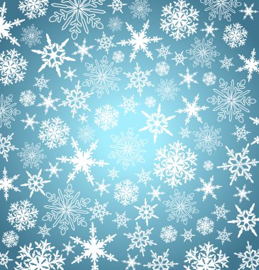 stilize Noel kar taneleri - tasarlamak vektör arka plan.