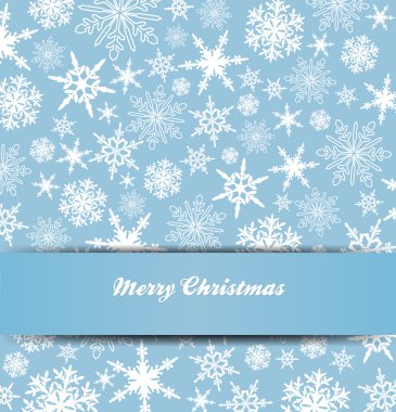 kar taneleri neşeli Noel kartı 1