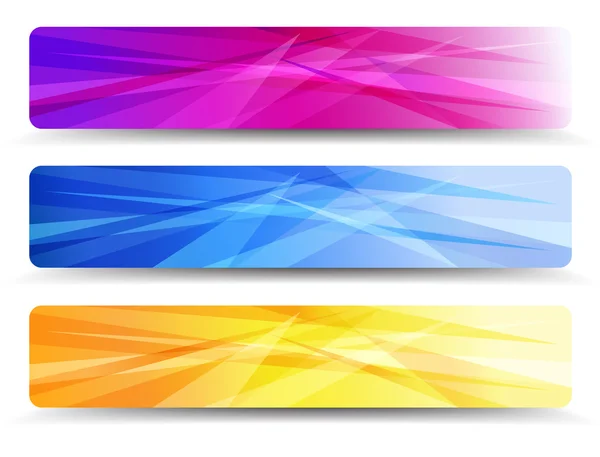 A modern set of vector banners with abstract background — Stock Vector