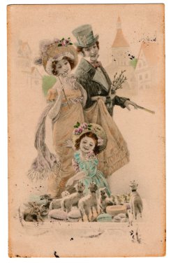 Vintage edwardian Victoria kartpostal