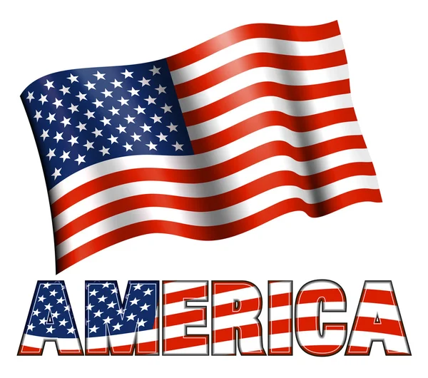 Amerika ile Amerikan bayrağı