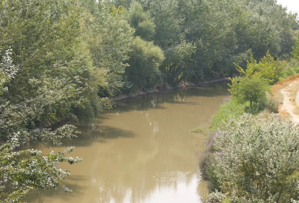 Pineios rivier in larissa, Griekenland — Stockfoto