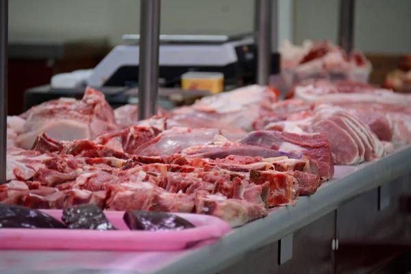 Trozos de carne cruda — Foto de Stock