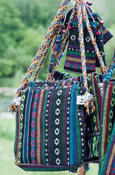 Handbag with traditional ornamentation — Stock Photo, Image