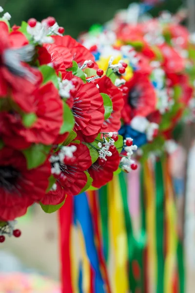 Fiori e nastri colorati — Foto Stock