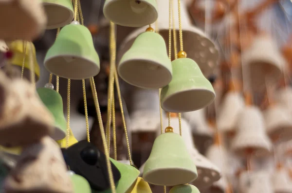 Many nice green handbells — Stock Photo, Image