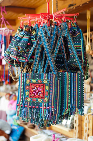 Handbag with traditional ornamentation — Stock Photo, Image