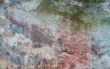 eski püskü boya ve sıva çatlakları