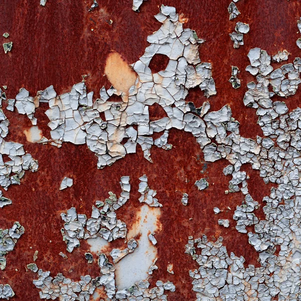 Grunge texture of the old cracked paint with rust on metal backg — Stock Photo, Image