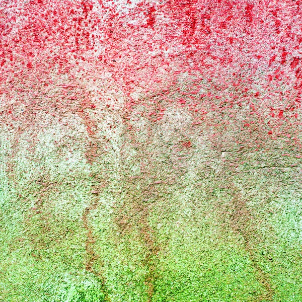 Texture di vernice squallida e parete verde da muffa e muschio — Foto Stock