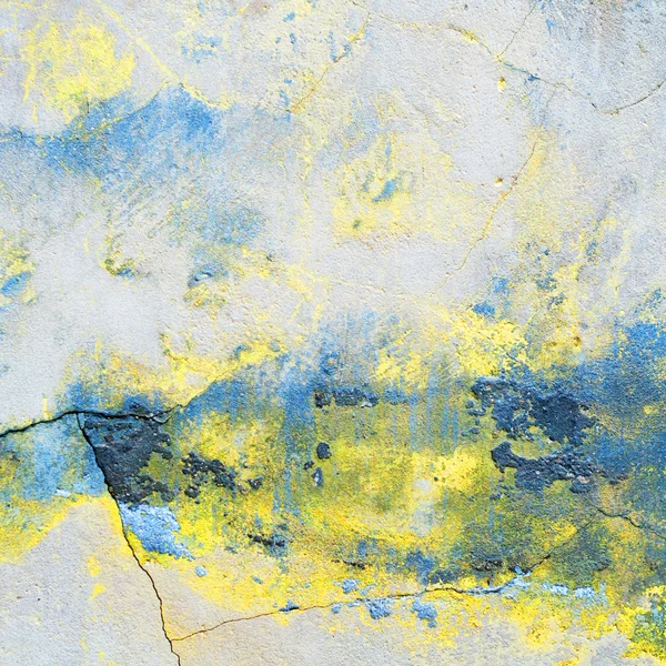 Texture or background wall of shabby paint and plaster cracks — Stock Photo, Image