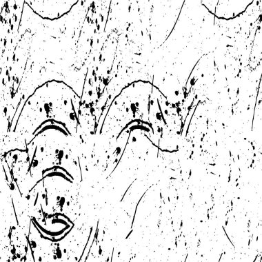 Grunge siyah ve beyaz kentsel vektör doku şablon. Karanlık dağınık toz sıkıntı arka plan kaplaması. Gürültü ve tahıl ile soyut noktalı, çizik, Vintage efekti oluşturmak kolay. Yaşlanma tasarım öğesi