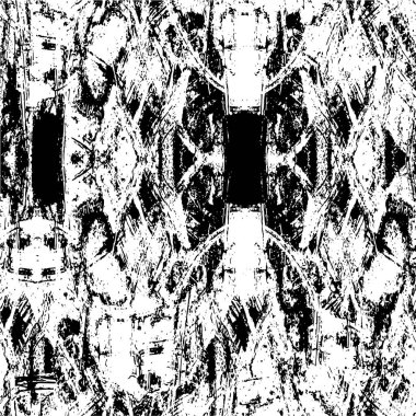 Grunge siyah ve beyaz kentsel vektör doku şablon. Karanlık dağınık toz sıkıntı arka plan kaplaması. Gürültü ve tahıl ile soyut noktalı, çizik, Vintage efekti oluşturmak kolay. Yaşlanma tasarım öğesi