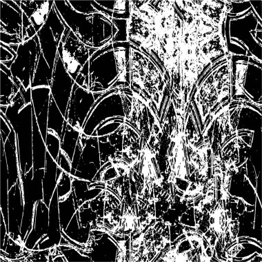 Grunge siyah ve beyaz kentsel vektör doku şablon. Karanlık dağınık toz sıkıntı arka plan kaplaması. Gürültü ve tahıl ile soyut noktalı, çizik, Vintage efekti oluşturmak kolay. Yaşlanma tasarım öğesi