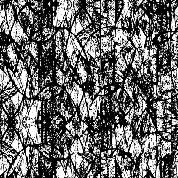 Plantilla Textura Vectorial Urbana Blanco Negro Grunge Fondo Oscuro Desordenado — Vector de stock