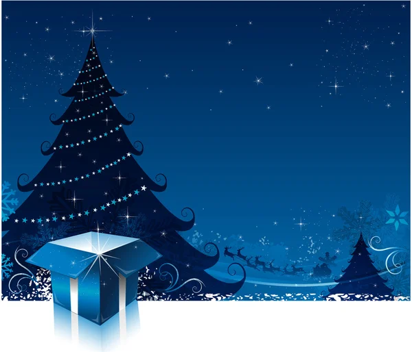 Vánoční karta pozadí — Stockový vektor