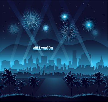 Hollywood film galası arka plan kutlama