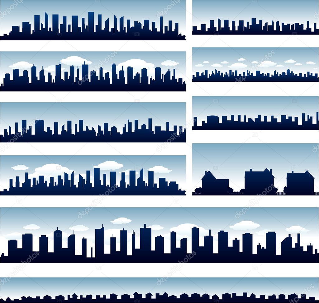 Vector city skylines