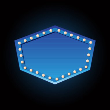 Zaman vektör tiyatro işareti pankartını göster