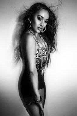 güzel genç Asya model