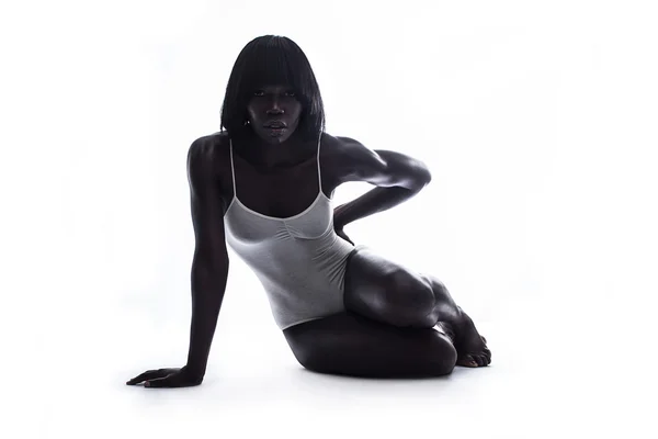 Černé africké modelka — Stock fotografie