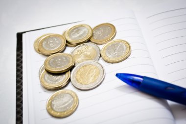 kağıt üzerinde Euro