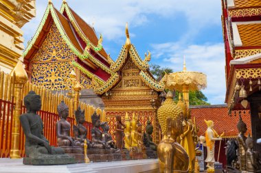 Beautiful temple in Chiang Mai clipart