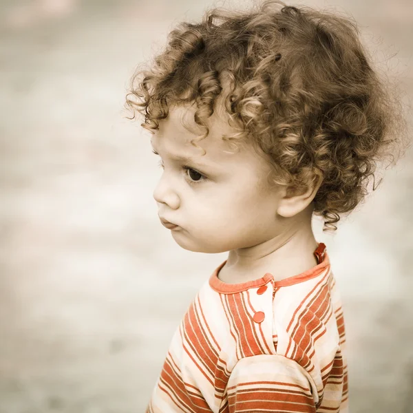 Portrait of sad child — Stock Photo, Image