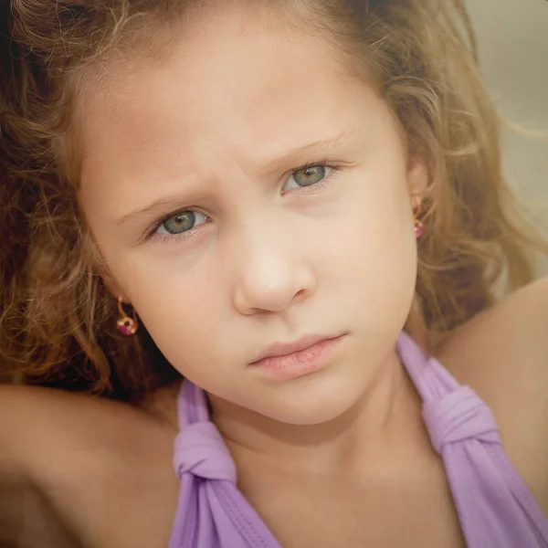 Portrait of sad child — Stock Photo, Image