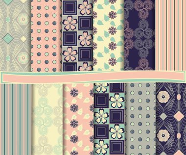 karalama defteri için kağıt tasarlamak vektör ayarla