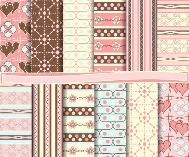 tasarlamak vektör scrapbook kağıt ayarla