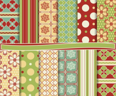 tasarlamak vektör scrapbook kağıt ayarla