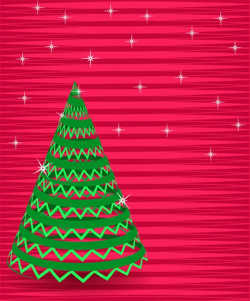 Astratto Natale vettore illustrazione Albero di Natale — Vettoriale Stock