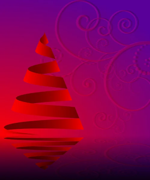 Ilustración abstracta del vector del árbol de Navidad estilizado — Archivo Imágenes Vectoriales